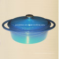 Staub Estilo Esmalte Panelas de Ferro Fundido Tamanho Oval 29X21cm